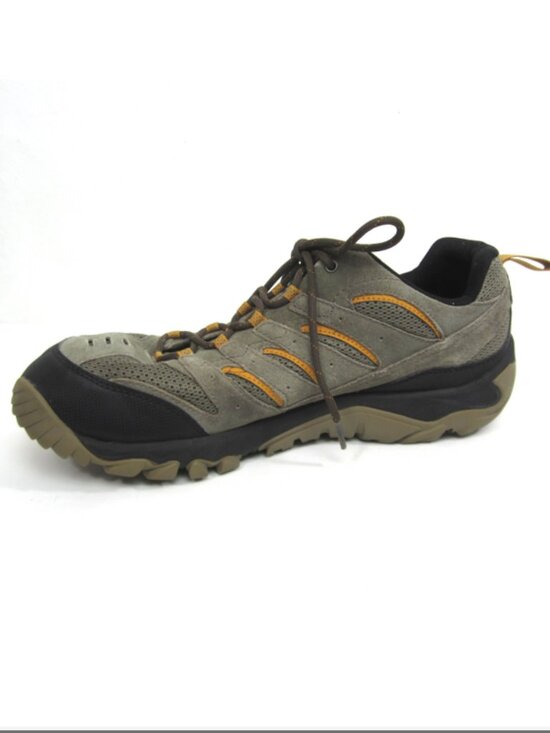 Merrell Pine Vent Size 13M Mens Low Hiking Trail Running Shoe Gray Yellow J09583 main image 3